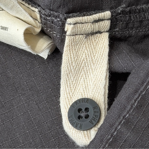 Rapha Mechanics Rusty Rick Shirt Mens XXL Gray Relaxed Fit Cotton Ripstop Button - Picture 12 of 12